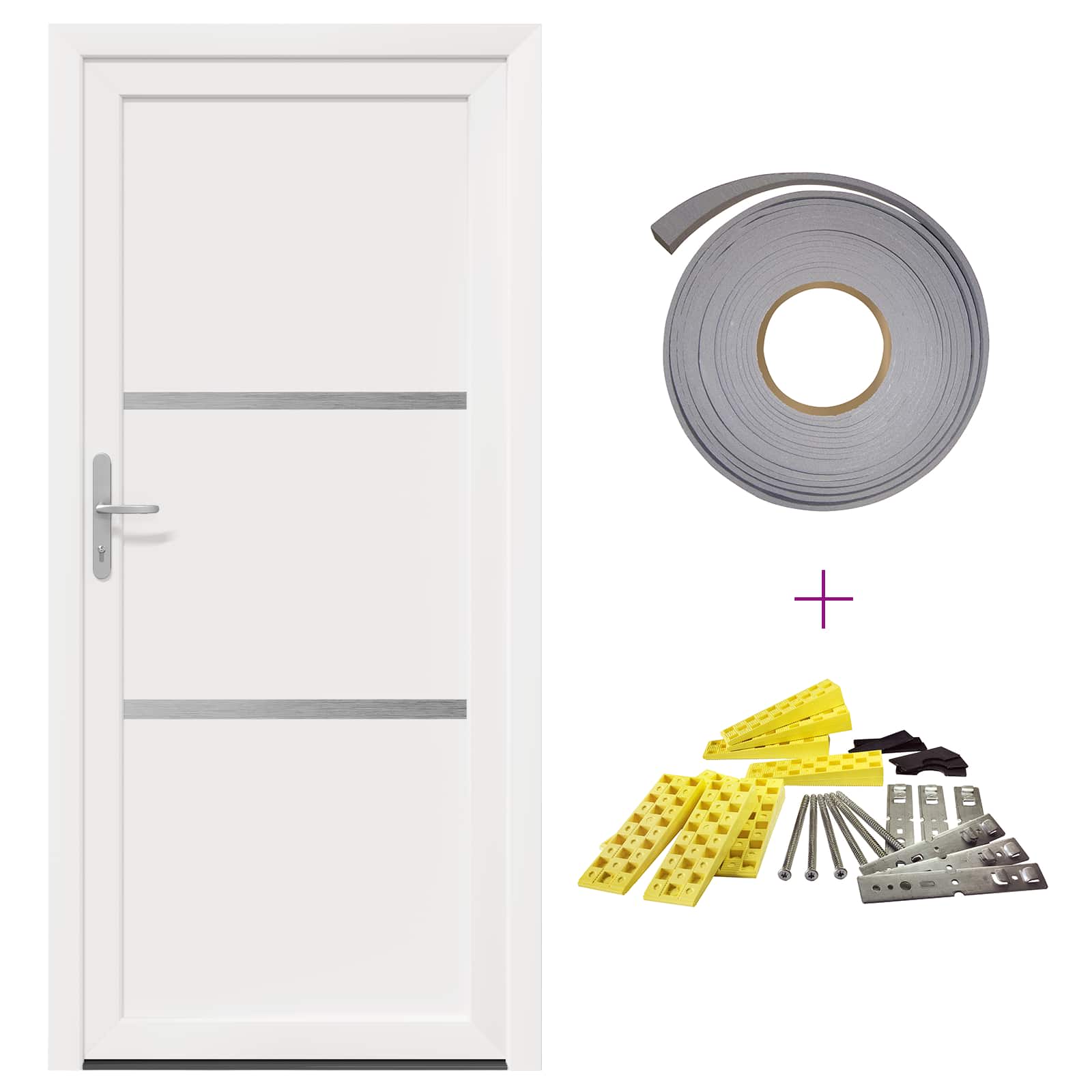 Porta Frontale Bianco 98 x 200 cm PVC | homemem39