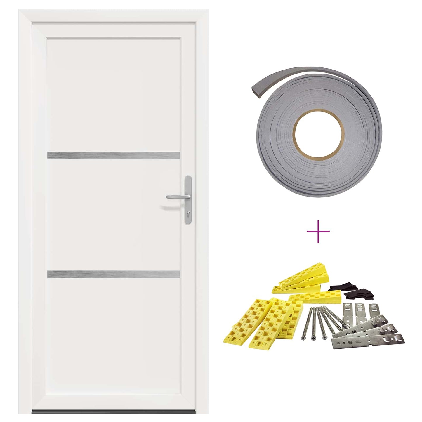 Porta Frontale Bianco 88 x 200 cm PVC | homemem39