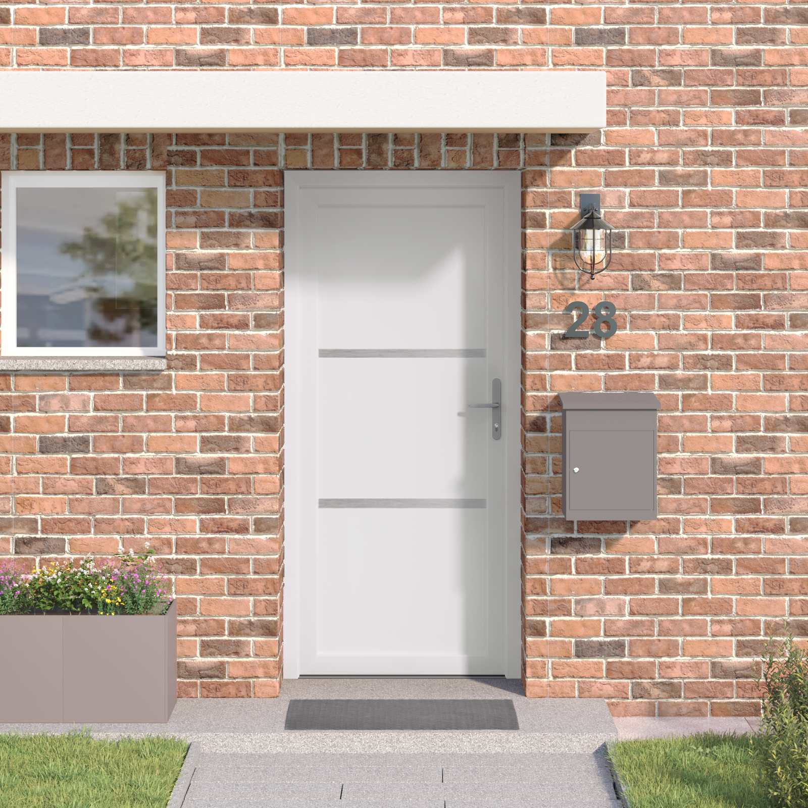 Porta Frontale Bianco 98 x 208 cm PVC | homemem39