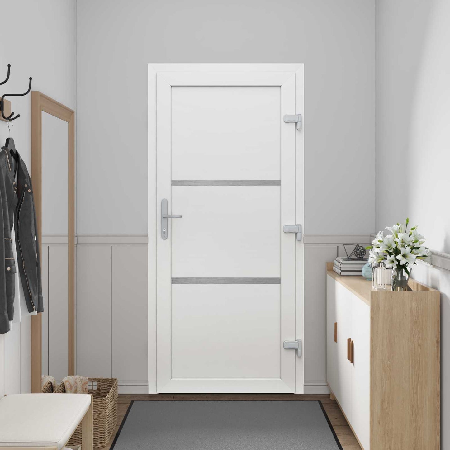 Porta Frontale Bianco 108 x 208 cm PVC | homemem39