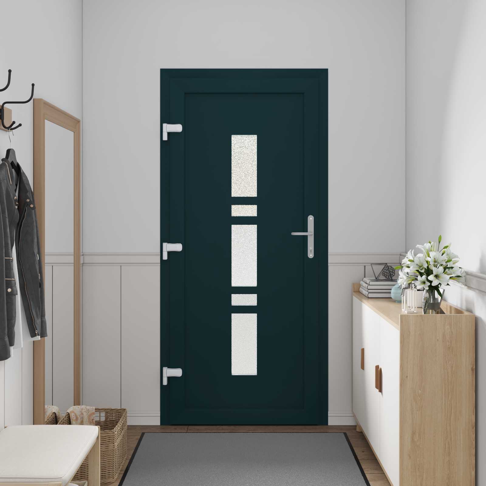 Porta Frontale Antracite 98 x 200 cm PVC | homemem39