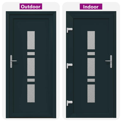 Porta Frontale Antracite 98 x 200 cm PVC | homemem39