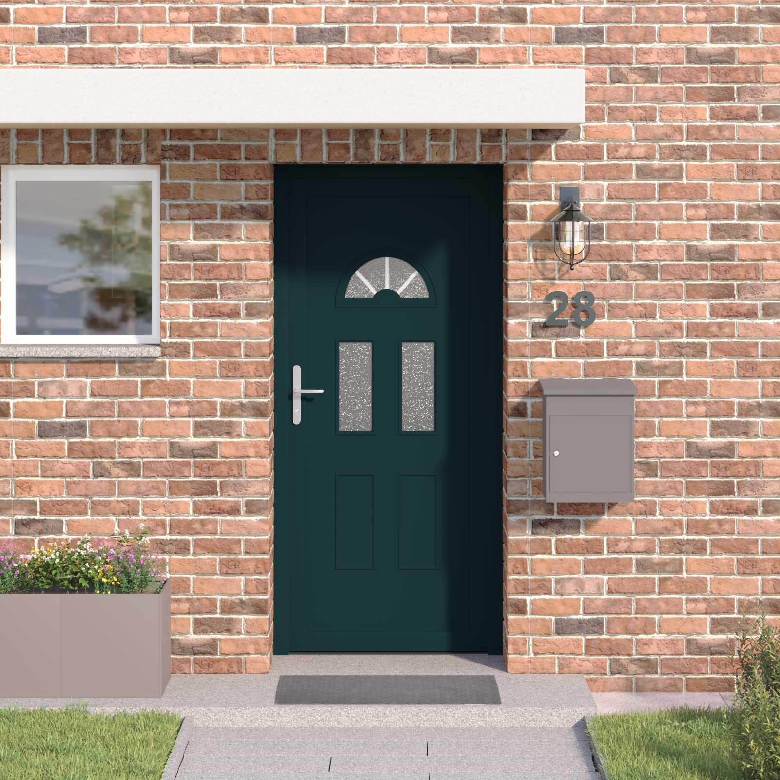 Porta Frontale Antracite 88 x 200 cm PVC | homemem39