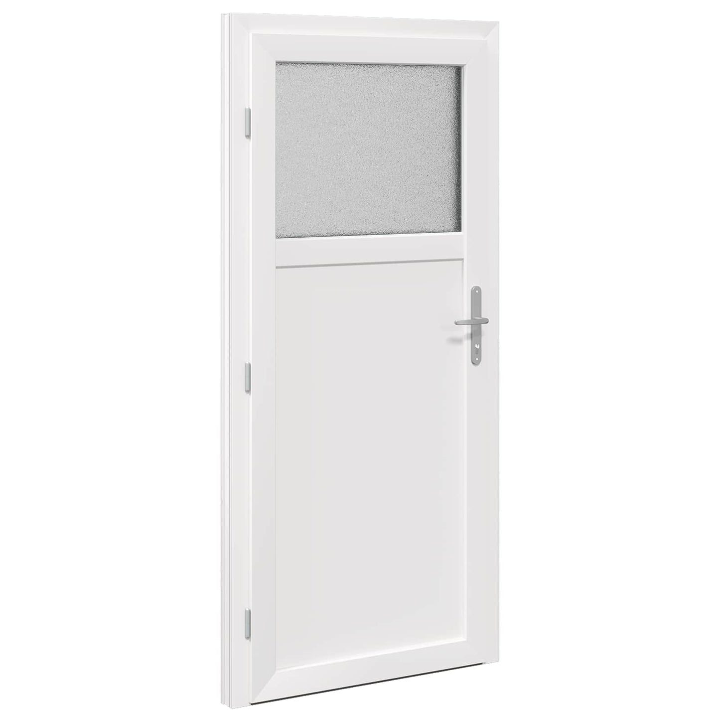 Porta d'ingresso laterale Antracite 98 x 198 cm PVC
