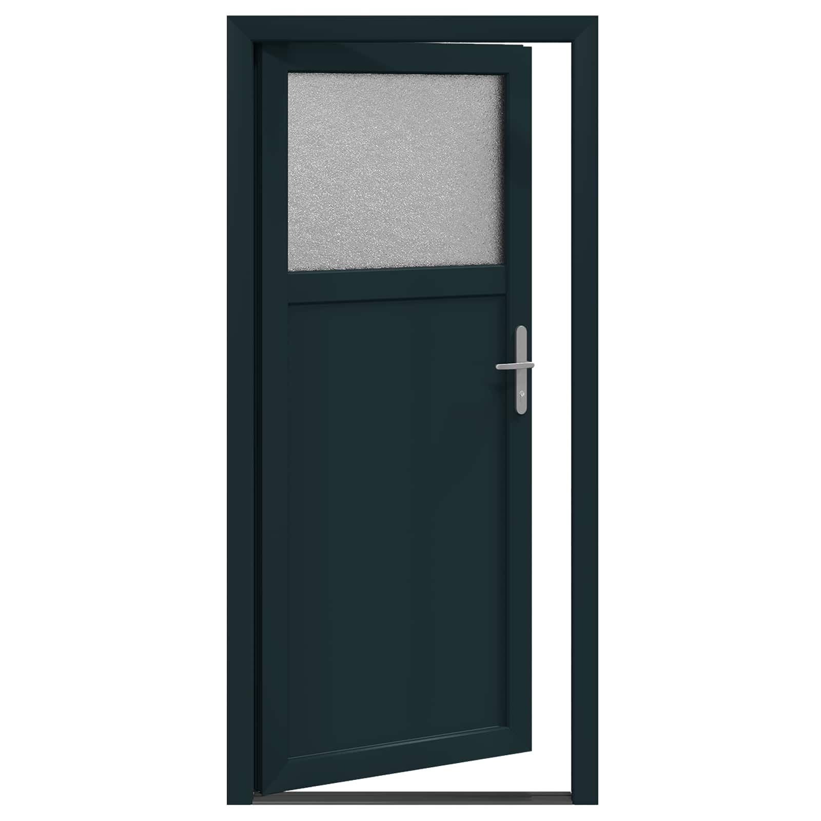 Porta d'ingresso laterale Antracite 98 x 198 cm PVC | homemem39
