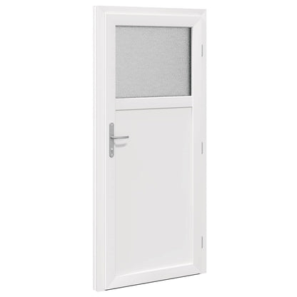 Porta d'ingresso laterale Antracite 98 x 198 cm PVC | homemem39