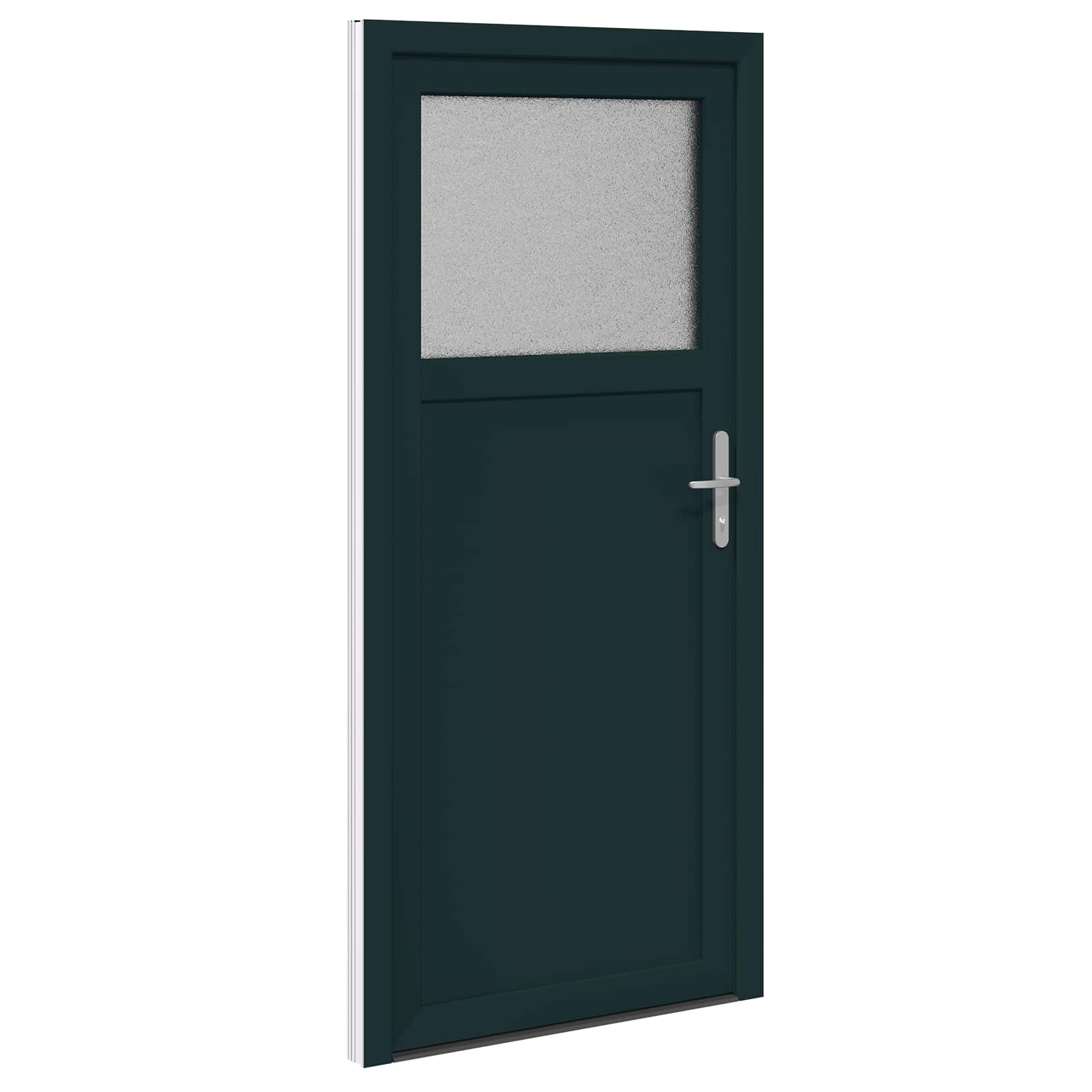 Porta d'ingresso laterale Antracite 88 x 198 cm PVC | homemem39