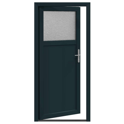 Porta d'ingresso laterale Antracite 88 x 198 cm PVC | homemem39