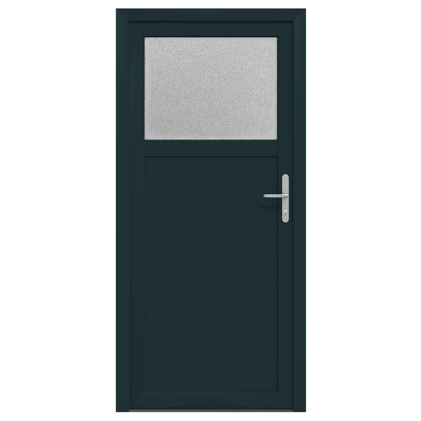 Porta d'ingresso laterale Antracite 88 x 198 cm PVC | homemem39