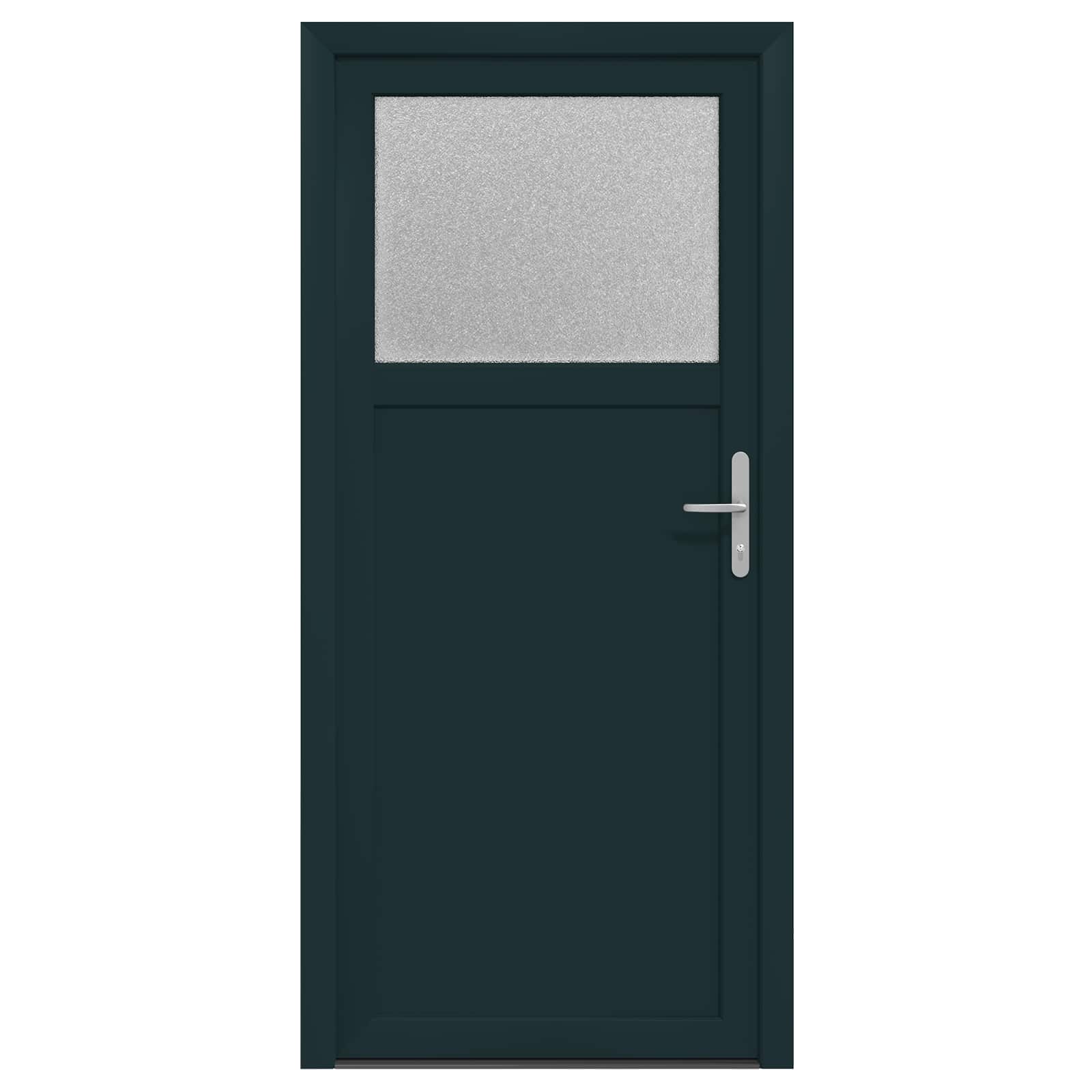 Porta d'ingresso laterale Antracite 88 x 198 cm PVC | homemem39