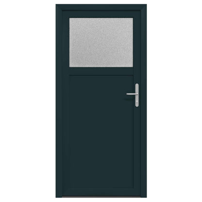 Porta d'ingresso laterale Antracite 88 x 198 cm PVC | homemem39
