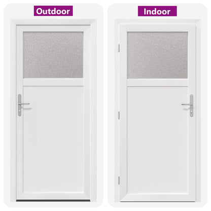 Porta d'ingresso laterale Bianco 98 x 198 cm PVC | homemem39