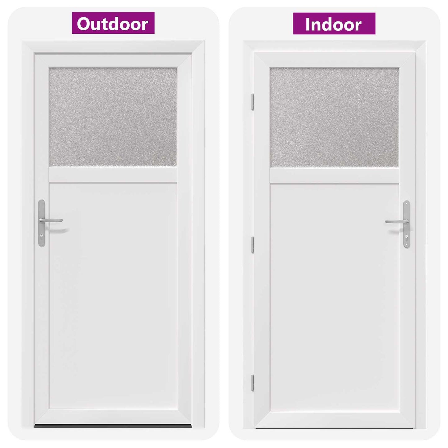 Porta d'ingresso laterale Bianco 88 x 198 cm PVC | homemem39