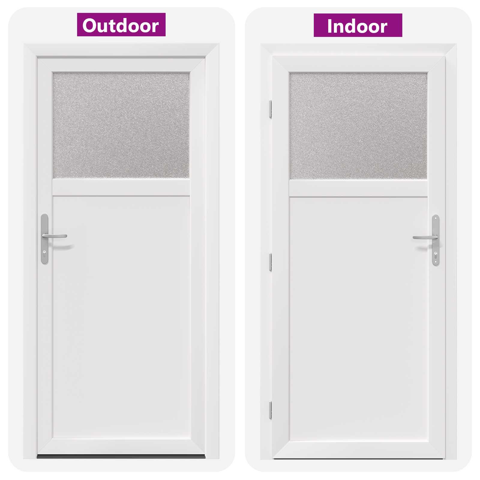 Porta d'ingresso laterale Bianco 88 x 198 cm PVC | homemem39