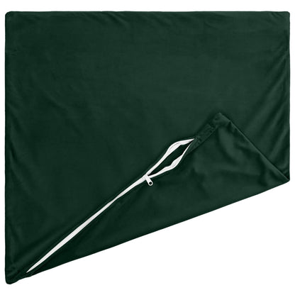 Cuscino con cuscino HEERLEN 2 pz Verde Scuro Velluto