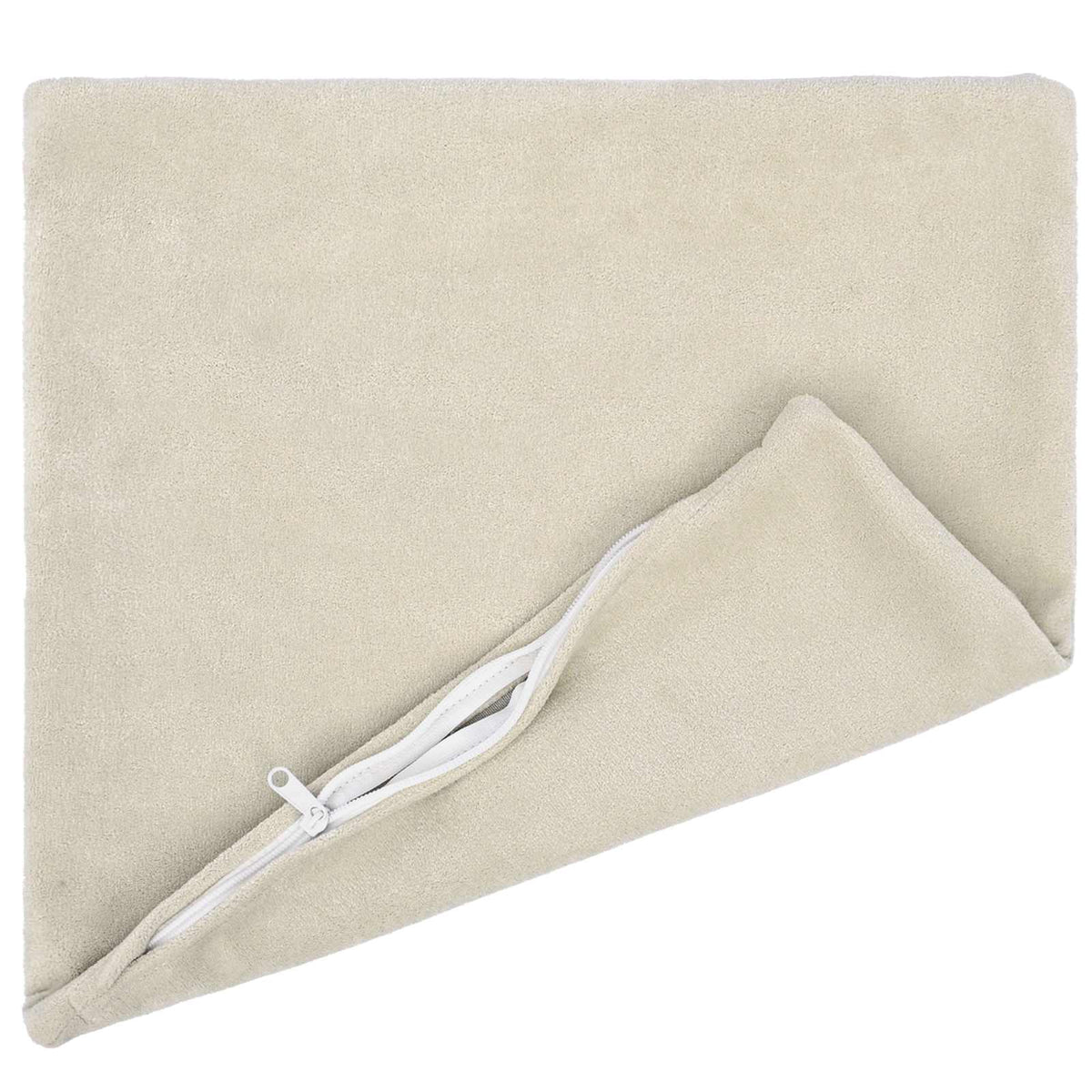 Cuscino con cuscino HEERLEN 6 pz Crema Fleece in microfibra | homemem39