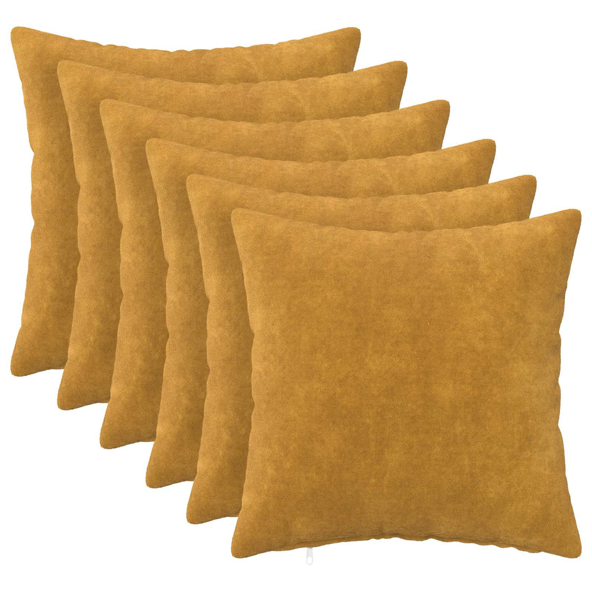 Cuscino con cuscino HEERLEN 6 pz Giallo Fleece in microfibra | homemem39
