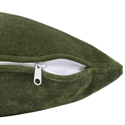 Cuscino con cuscino HEERLEN 2 pz Verde Fleece in microfibra | homemem39