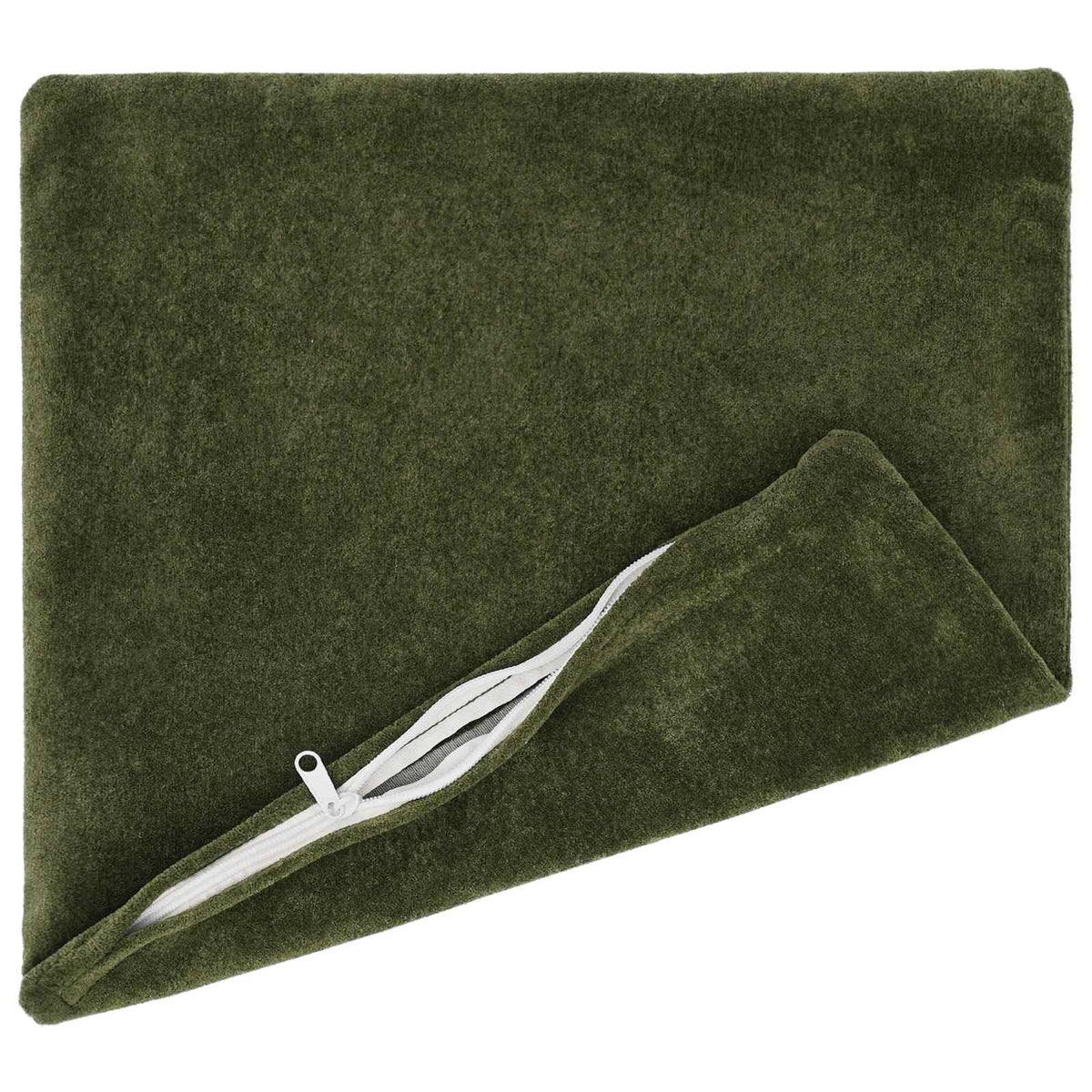 Cuscino con cuscino HEERLEN 2 pz Verde Fleece in microfibra | homemem39