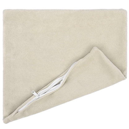Cuscino 6 pz HEERLEN Crema 35 x 35 cm Fleece in microfibra