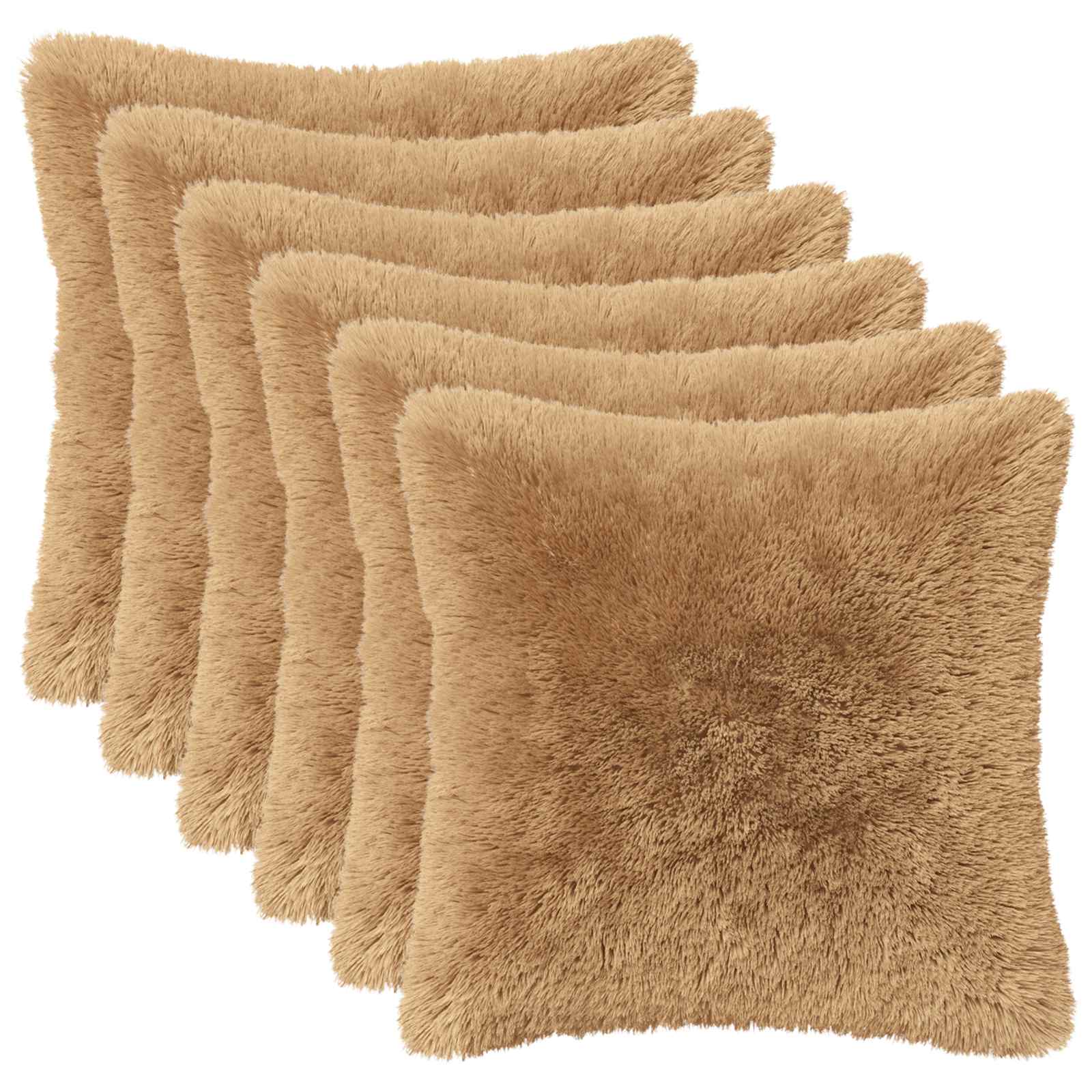 Cuscino con cuscino HEERLEN 2 pz Tortora Fleece PV | homemem39