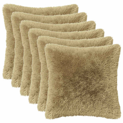 Cuscino con cuscino HEERLEN 6 pz Grigio Chiaro Fleece PV