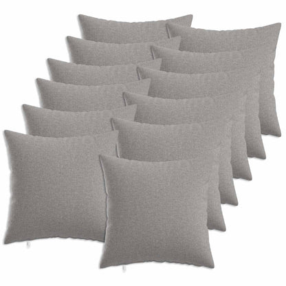 Cuscino da Lanciare 12 pz HEERLEN Grigio Nuvola 40 x 40 cm