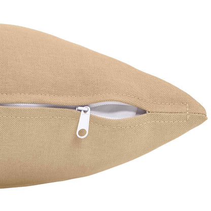 Cuscino con cuscino HEERLEN 2 pz Crema Tessuto