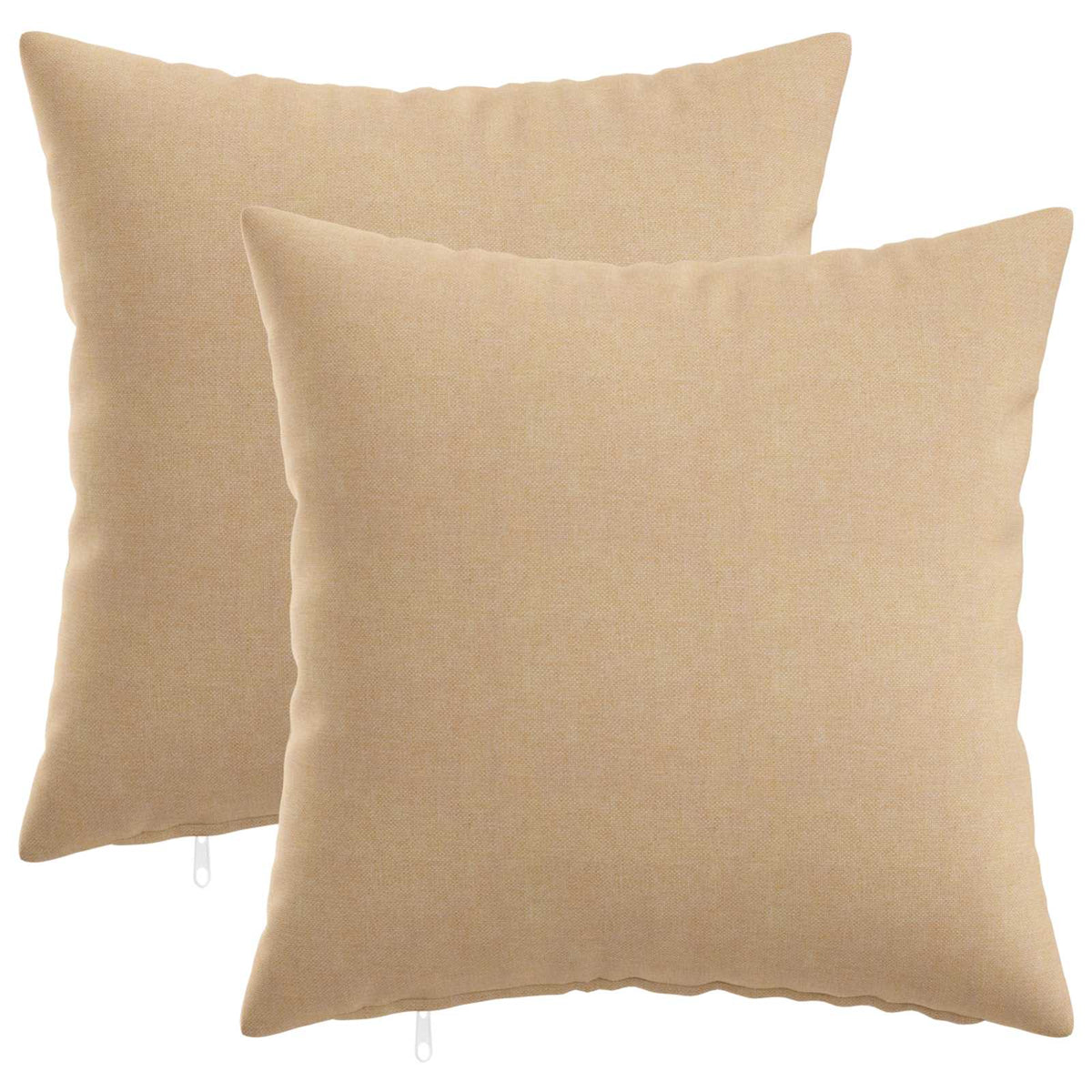 Cuscino con cuscino HEERLEN 2 pz Crema Tessuto