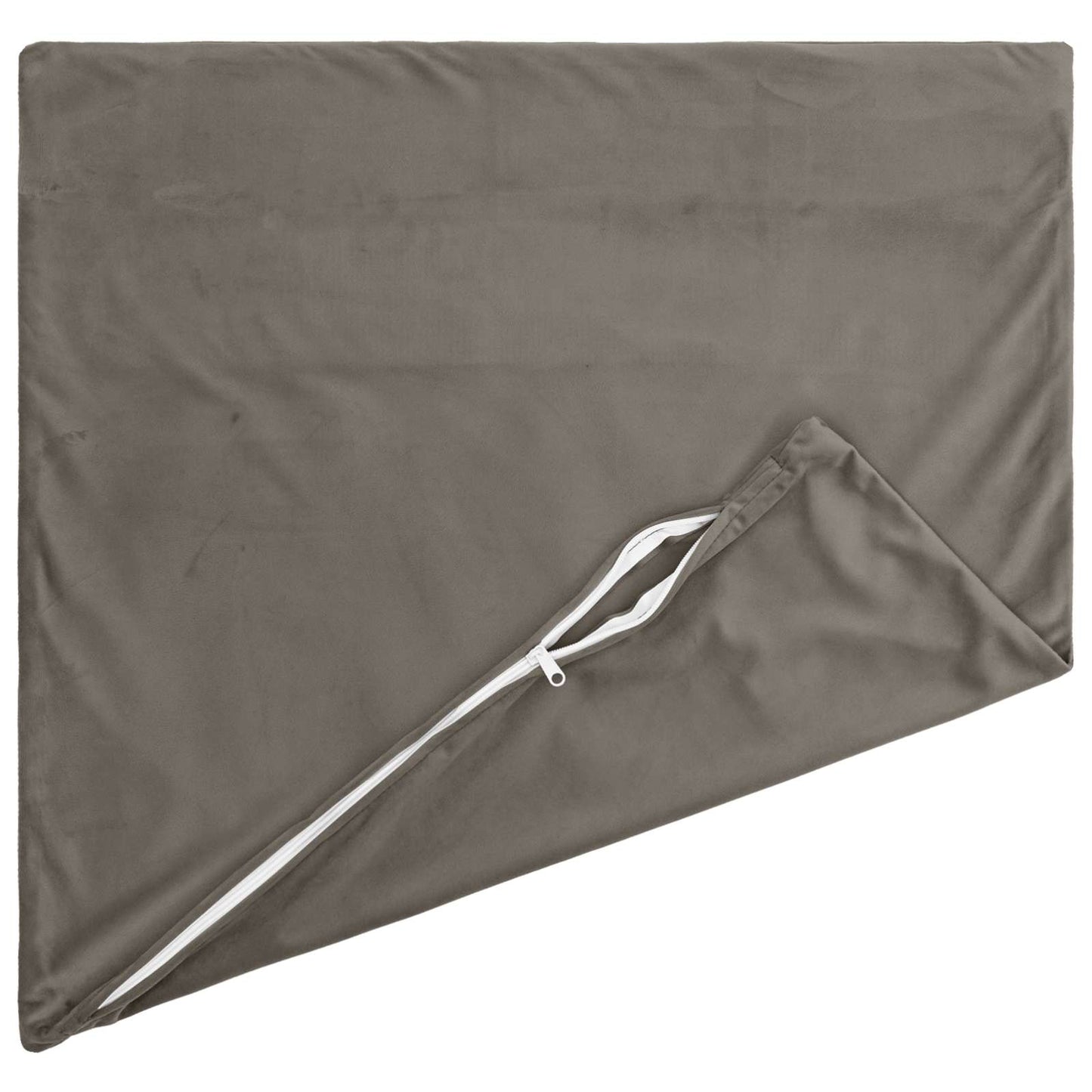 Cuscino con cuscino HEERLEN 12 pz Grigio Chiaro Velluto | homemem39