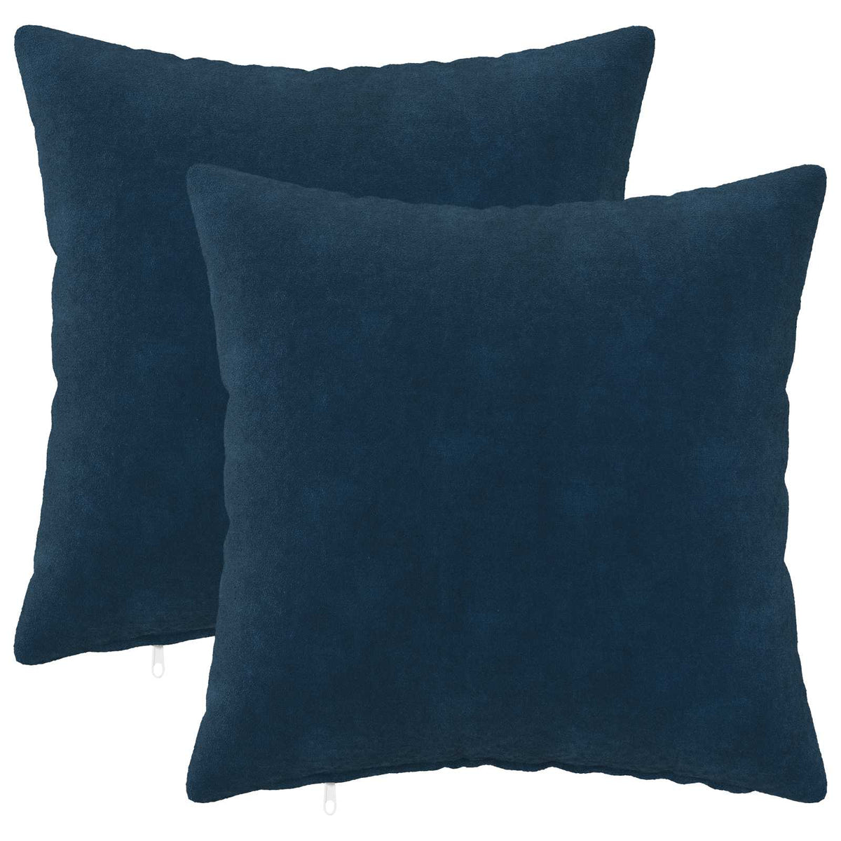 Cuscino con cuscino HEERLEN 2 pz Blu Fleece in microfibra | homemem39