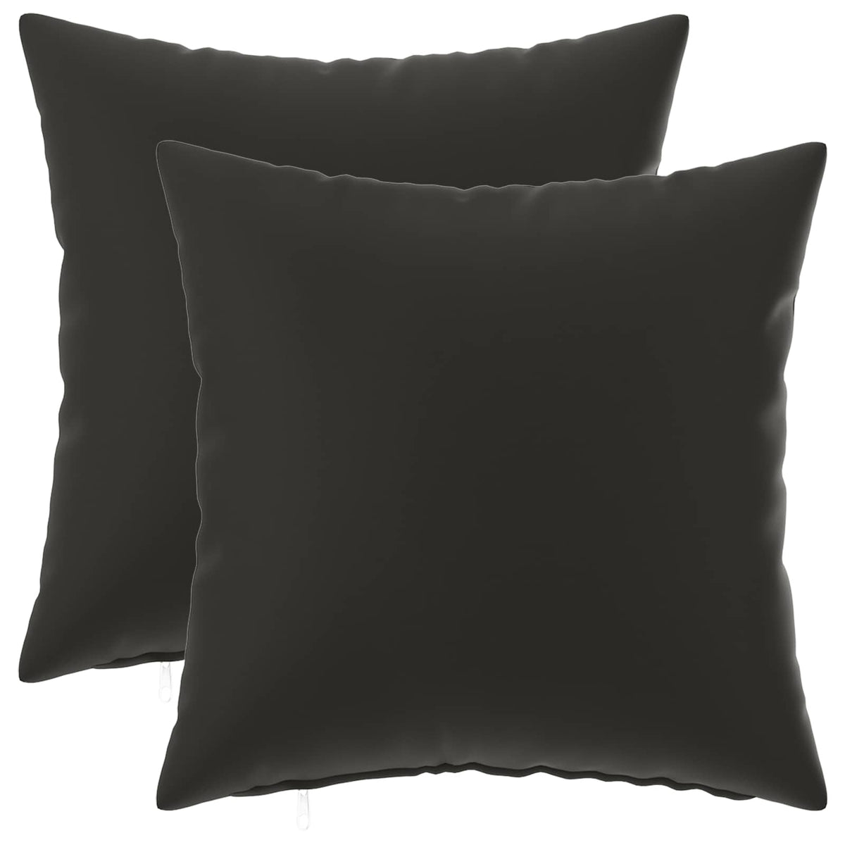 Cuscino con cuscino HEERLEN 2 pz Nero Poliestere | homemem39