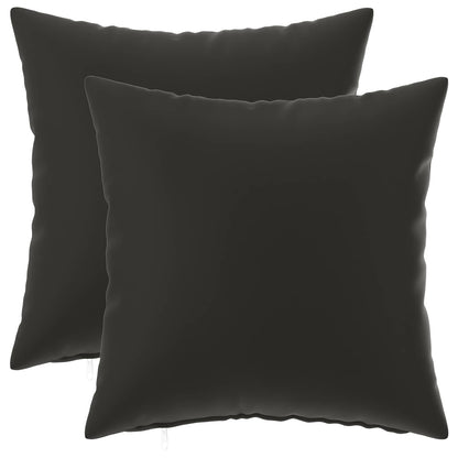 Cuscino con cuscino HEERLEN 2 pz Nero Poliestere | homemem39