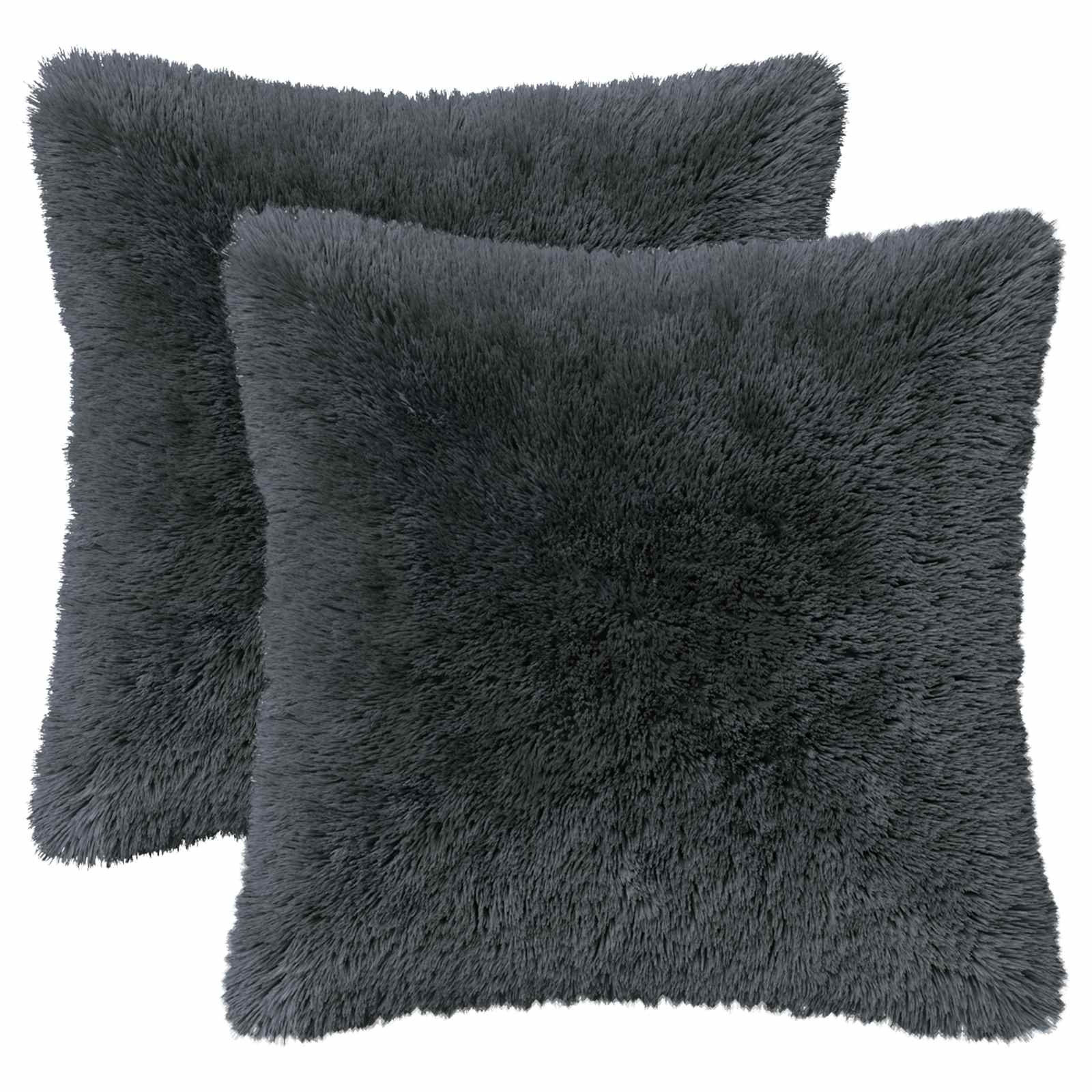 Cuscino con cuscino HEERLEN 6 pz Antracite Fleece PV | homemem39