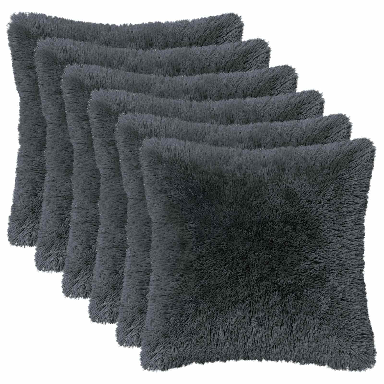 Cuscino con cuscino HEERLEN 12 pz Antracite Fleece PV | homemem39
