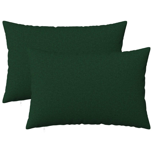 Cuscino con cuscino HEERLEN 2 pz Verde Scuro Tessuto