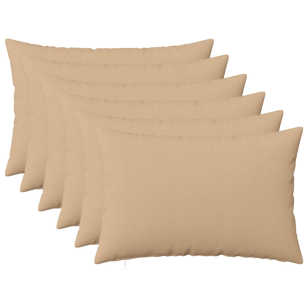 Cuscino con cuscino HEERLEN 6 pz Crema Tessuto | homemem39