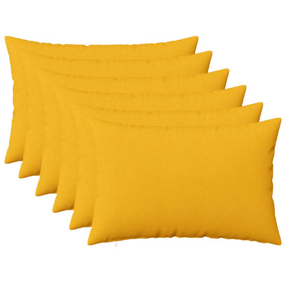 Cuscino con cuscino HEERLEN 6 pz Giallo Chiaro Tessuto