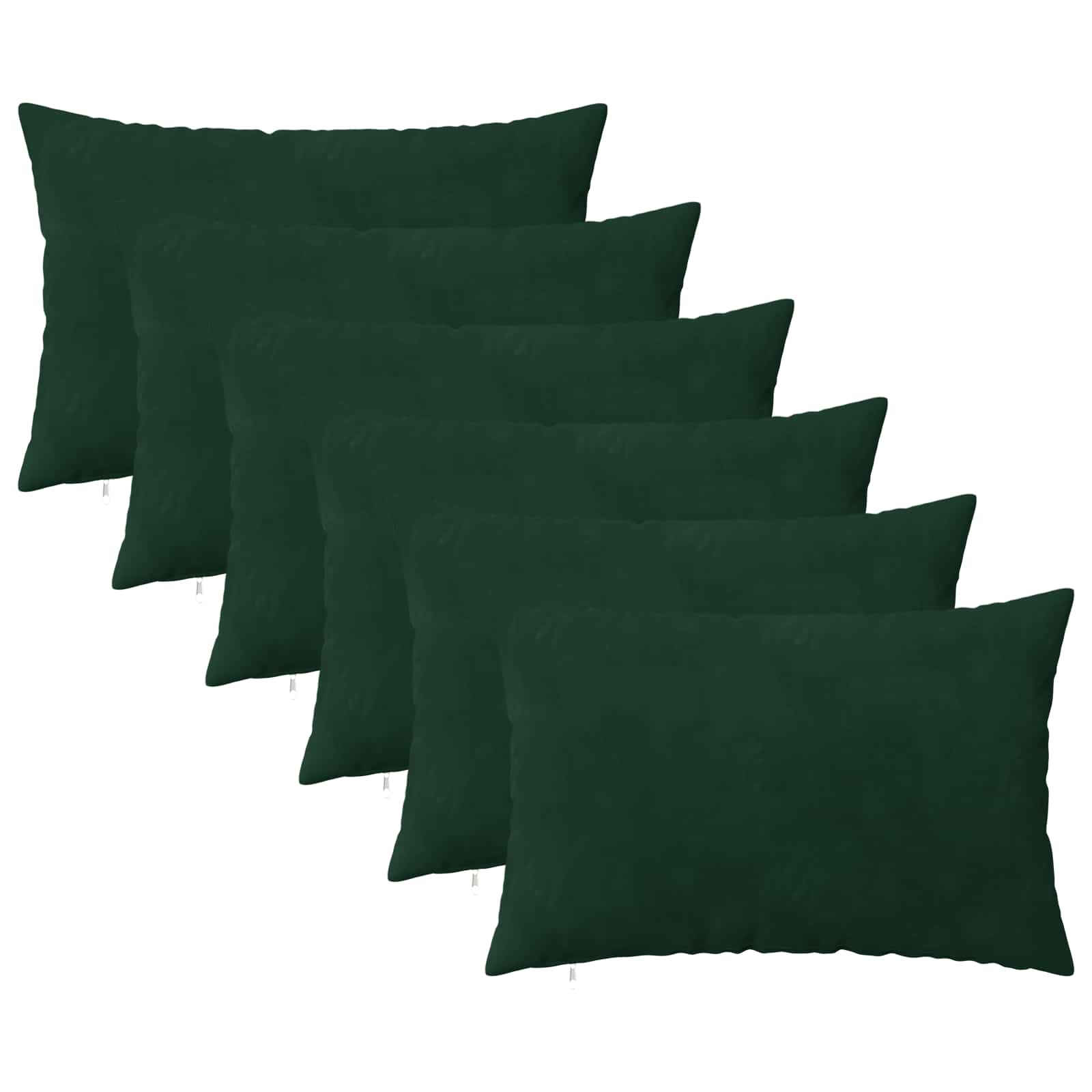 Cuscino con cuscino HEERLEN 6 pz Verde Scuro Velluto | homemem39