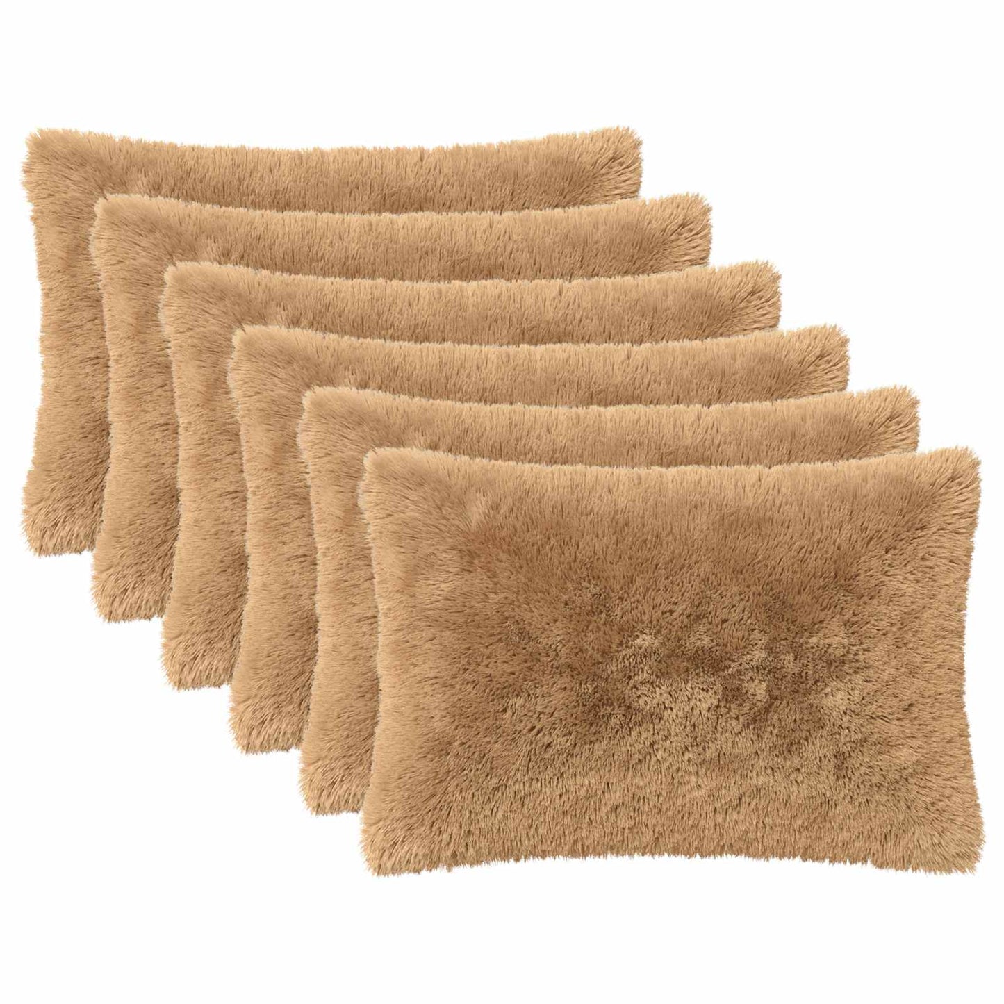 Cuscino con cuscino HEERLEN 6 pz Tortora Fleece PV | homemem39