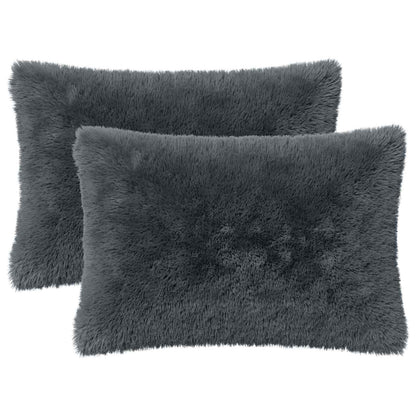 Cuscino con cuscino HEERLEN 6 pz Antracite Fleece PV