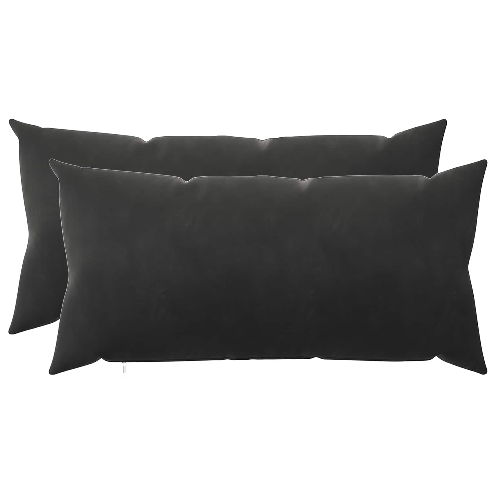 Cuscino con cuscino HEERLEN 2 pz Nero Velluto | homemem39