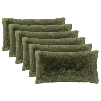 Cuscino con cuscino HEERLEN 6 pz Verde Fleece PV