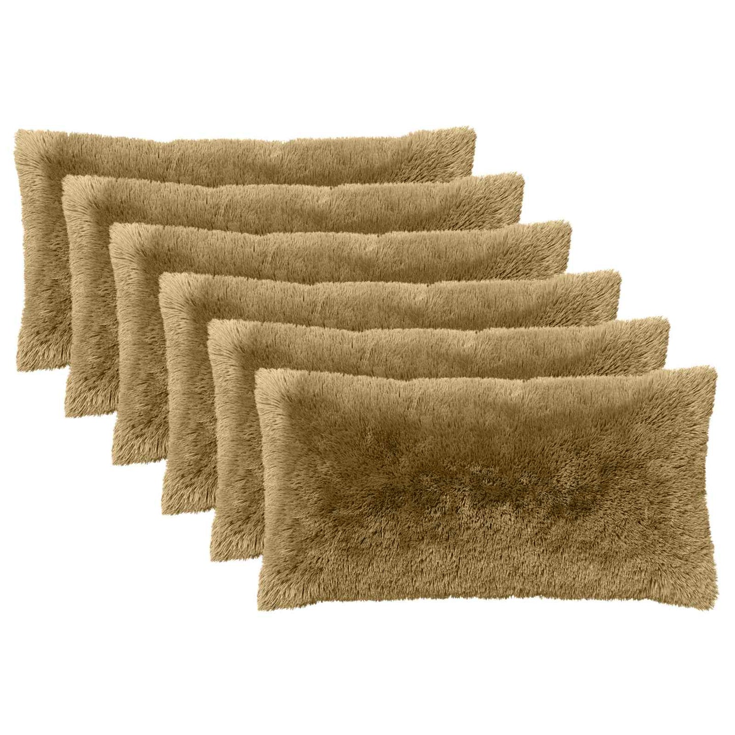 Cuscino con cuscino HEERLEN 6 pz Grigio Chiaro Fleece PV | homemem39