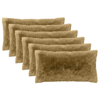 Cuscino con cuscino HEERLEN 6 pz Grigio Chiaro Fleece PV | homemem39