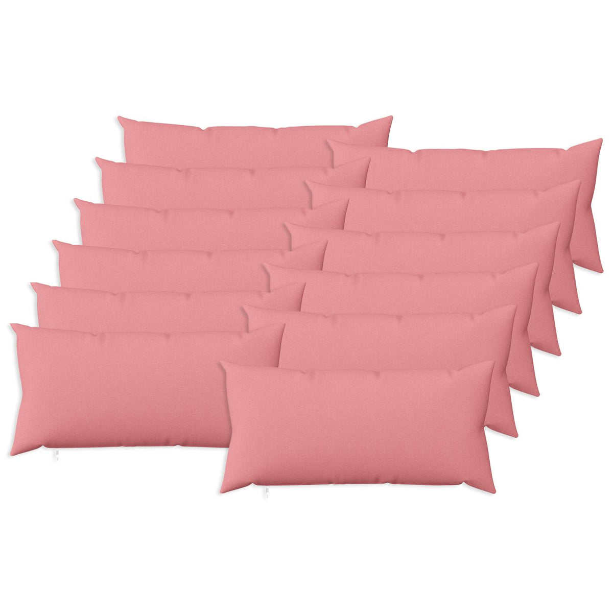 Cuscino da Lanciare 12 pz HEERLEN Rosa 40 x 80 cm Tessuto