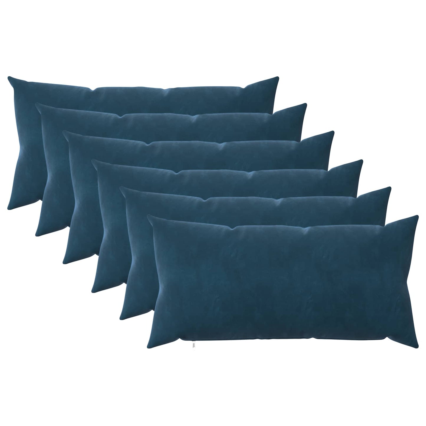 Cuscino con cuscino HEERLEN 6 pz Blu Velluto | homemem39
