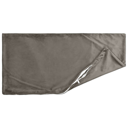 Cuscino con cuscino HEERLEN 12 pz Grigio Chiaro Velluto | homemem39