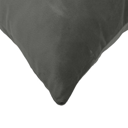 Cuscino con cuscino HEERLEN 2 pz Grigio Scuro Velluto | homemem39