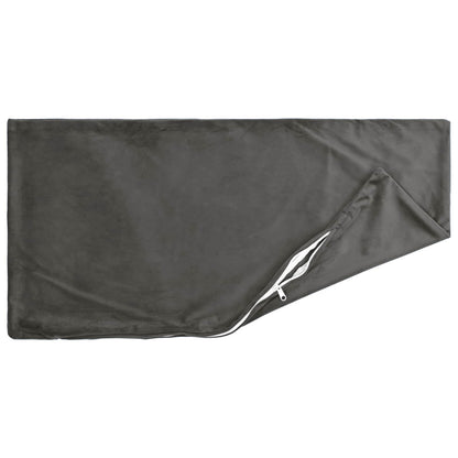 Cuscino con cuscino HEERLEN 6 pz Grigio Scuro Velluto | homemem39